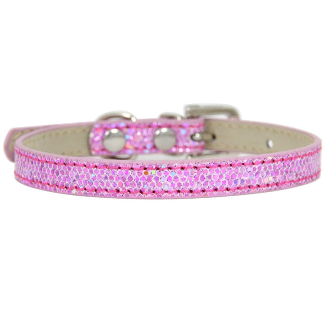 Hot Sale Super Shining Diamond Rhinestone Cat Collar Puppy Baby Dog Cat Collar Leather Strap Kitten Accessories Puppy Collar