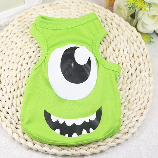 Pet Cat Clothes for Cats Summer Vest T Shirt Dog Cat Clothes Costume for Small Dogs Cartoon Vest for Puppy 35