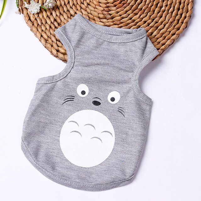 Pet Cat Clothes for Cats Summer Vest T Shirt Dog Cat Clothes Costume for Small Dogs Cartoon Vest for Puppy 35