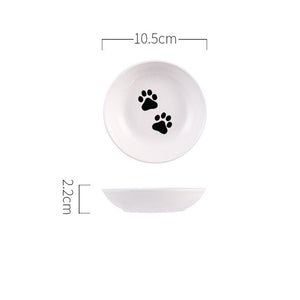 Creative Cute Cat Small Saucer Shape Mini Plate Ceramics Cartoon Dish Creative Snack Plate Chinchilla Squirrel Hedgehog Bowl