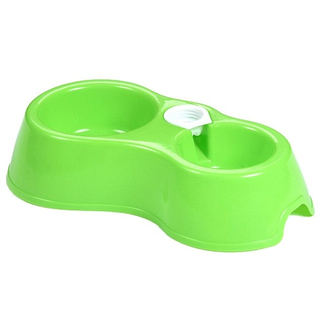 Dual Port Dog Automatic Water Dispenser Feeder Utensils Bowl Cat Drinking Fountain Food Dish Pet Bowl Cats Pet Dogs Pet Feeder