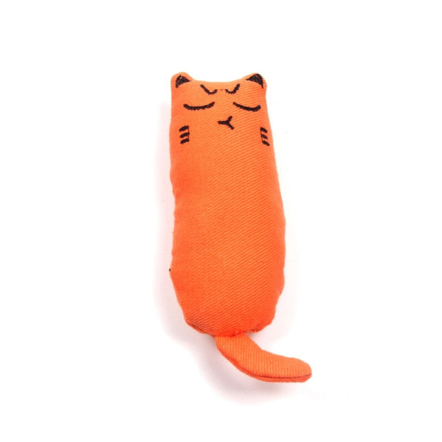 Rustle Sound Catnip Toy Cats Products for Pets Cute Cat Toys for Kitten Teeth Grinding Cat Plush Thumb Pillow Pet Accessories