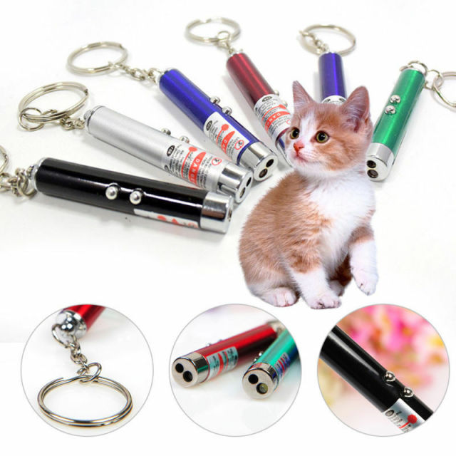 Pet LED Laser Cat Toys Red Dot Laser Light Pointer Laser Pen Interactive Toy Cat Stick Cat Toy Tease Cat Rods Cat Accessories