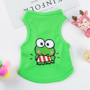 Pet Cat Clothes for Cats Summer Vest T Shirt Dog Cat Clothes Costume for Small Dogs Cartoon Vest for Puppy 35