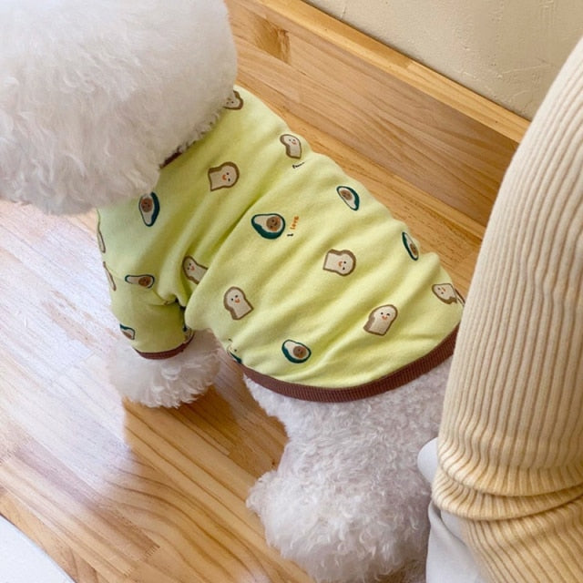 Summer Pet Casual Wear Puppy Dog Clothes Poodle Teddy Bichon Dog Cat Pomeranian Yorkshire Terrier Schnauzer Small Dogs Clothing